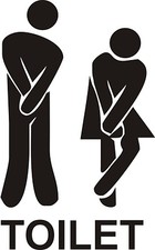 Lustiges Toiletten-Eingangsschild Aufkleber Vinyl-Sticker - Geschäfte, Büros, Zuhause, Café, Hotels Toilet Sticker price