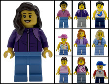 LEGO City Minifiguren – original: Mann, Frau, Junge, Mädchen, Familie – NEU Mädchen-Hemd price