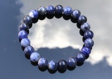 Sodalith Natur Edelstein Heilung Armband Chakra Buddha Yoga Raiki Gummizug Natural Stone Bracelets price