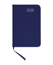 Taschenkalender 2026 / ca DIN A7 / mit PU Einband / Farbe: blau Kalender price