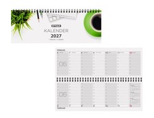 Schreibtischquerkalender 2027 / 56 Blatt / 1 Woche = 2 Seiten Kalender price