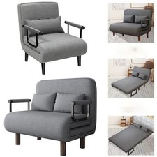 Stoff Sofa Bett Schlafcouch Sofabed Settee Liege Betten Klappbar & verstellbar Sofa Set price