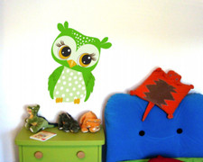 Samunshi Wandtattoo Grüne Eule Baby Kinderzimmer Wandaufkleber  6 Größen Babyzimmer Wanddekoration price