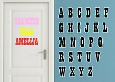 Wandtattoo Sticker Aufkleber Deko Buchstaben ABC Kinderzimmer Namen Tür Auto Babyzimmer Wanddekoration price