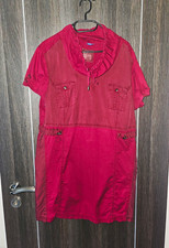 CECIL Damen Jerseykleid rosa unifarben Kurzarm Taschen Knöpfe Zugband Gr. L/XL Damen-Jersey price