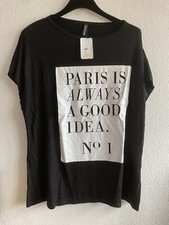 Damen Jersey Shirt Schwarz Weiß Gr M L Neu Damen-Jersey price