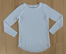 Damen JERSEY SHIRT in Größe 36 von GINA in weiß, Spitzeneisatz, 85 % PL, 15% VI Damen-Jersey price
