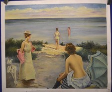 Handgemaltes Ölgemälde auf Leinwand, 24"x20" unsigniert, nie gerahmt Oil Paint price
