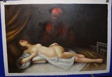 Handgemaltes Ölgemälde auf Leinwand, 36"x24" unsigniert, 5K14 Oil Paint price