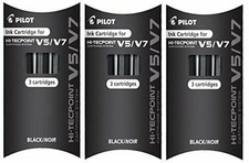 Pilot Refill V5/V7 Cartridge System Liquid Ink Rollerball - Black - 3 oder... Stift Cartridge & Ink price