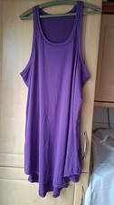 Lounge Kleid Damen 3XL Violett luftig leicht Sommer Homewear Nachthemd Stil Neu Slip Kleid price