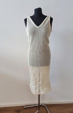 Vero Moda Häkelkleid M cremebeige Strandkleid Mesh Sommerkleid Slip Dress Urlaub Slip Kleid price