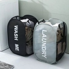 Wäschesack Pop Up Waschen Faltbar Wäschekorb Tasche Netzkorb Aufbewahrung UK Baby-Wäschesack price