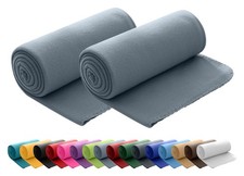 2er Set Fleecedecke 130x160 Wohn- & Kuscheldecke Tagesdecke grau grün rot uvm. Tagesdecke & Tagesdecke Set price