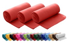 3er Set Fleecedecken 130x160 Wohn- & Kuscheldecke Tagesdecke grau grün rot uvm. Tagesdecke & Tagesdecke Set price