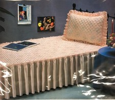 Vintage Nostalgie Antike Satin 100x210cm Tagesdecke Bettüberwurf Set Einzelbett Tagesdecke & Tagesdecke Set price
