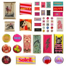 Love Plates Teller Schale Ablage Glasteller Deko Tischdeko bunt Schmuck Kekse Dishes price