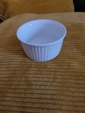 Royal Worcester Porzellan Auflaufförmchen Schale klassisch weiß gerippt Servieren Dishes price