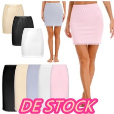 DE~Damen Halbrock Basic Unterrock Kurze Länge Antistatisch Petticoat Unterkleid Petticoat price