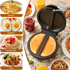 SUPERLEX 2-IN-1 Omelette Maker Pancakes Mini Pizzagrill Pizzaofen Pizzamaker NEU Pizza Makers price