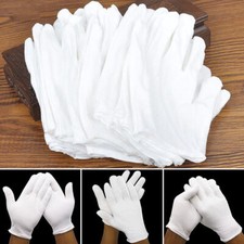 50-600 Paar Baumwollhandschuhe weiß Trikot Handschuhe Stoff Arbeitshandschuhe Unisex Handschuhe price