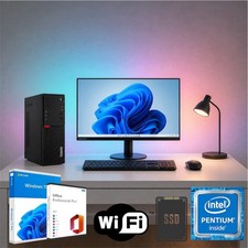 PC-Set | Lenovo MT PC + 24" Monitor | Intel Pentium | 16GB RAM 256GB SSD | WIFI Gaming PC price