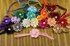 Stirnband Haarband 17 Farben Haarschmuck Blume Blüte Perlen Baby Mädchen K106 Baby-Haarband price