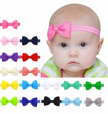 Stirnband Schleife Haarband Baby Mädchen Farbwahl Stretch Haarschmuck Baby-Haarband price