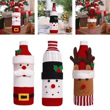 Weihnachten Wein Flasche Abdeckung Geschirr Abendessen Tisch Dekor Decorative Flasche price
