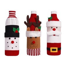 Weihnachten Wein Flasche Abdeckung Zubehör Party liefert Weihnachten Flasche Decorative Flasche price