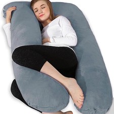 U-förmiges Umstandskissen 55 Zoll Ganzkörperkissen zum Schlafen, Unterstützung für Baby-Safe Sleep Kissen price