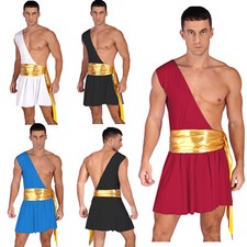 DE ranrann Herren Griechischer Gott Kostüm Sexy Römischer Toga Gewand Rock Set Herrenkostüm price