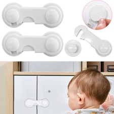 1-10x Kind Baby Kleinkind Schrank Schrank Sicherheitsschlösser Beweis Tür Schublade Kühlschrank Baby-Drawer Lock price