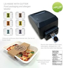 300dpi Thermo Etikettendrucker Lebensmittel Geschäft Allergen Etiketten Logo Verpackung Adress- & Etikettensoftware price