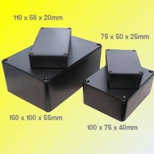 ABS schwarz Kunststoff Elektronik Projekt Box Gehäuse Hobby Case mit Schrauben Project Box price