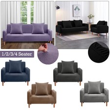 1/2/3/4 Sitzer Samt Massiv Sofa Stretch Schonbezug Couch Möbel Schutz Möbel Cushion Cover price