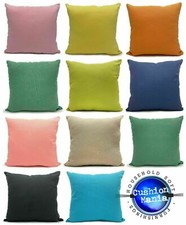 Großes Kissen oder Bezug Outdoor Indoor EINFARBIG Leinen strapazierfähig Kissen Kissen Möbel Cushion Cover price