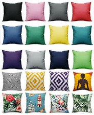 Wasserdichter Kissenbezug Gartenstuhl Indoor Outdoor Terrasse Eckig 43cm oder 60cm Möbel Cushion Cover price