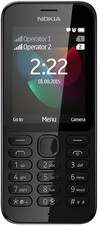 Microsoft Nokia 222 SIM-Free 2,4 Zoll Handy - Schwarz Outlet-Display Mobile Phones price