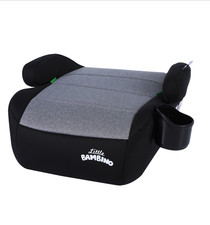 Kinder Sitzerhöhung Autositz Universal Kissen i-Size 125-150cm 6-12Jahre Schwarz Grau Baby-Autositz Booster price