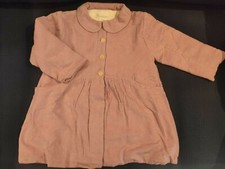 Serendipity Bio-Baumwollfleece rosa gerippt und innen Mantel Gr. 5 A Mädchen-Overcoat price