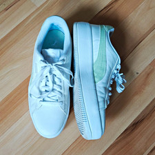Schuhe PUMA Lily Platform Frauen Low Top Sneaker Weiß/Grün EU 39 Platform Schuhe price