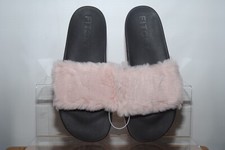 Fitory Damen rosa und schwarz Hausschuhe/Sandalen UK Größe 8 Damen-Slippers und Sandals price