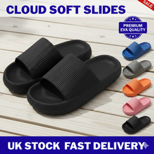 Cloud Pillow Slides EVA weiche Sandalen rutschfeste Badezimmer Dusche Hausschuhe UK Damen-Slippers und Sandals price