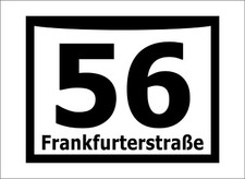 Hausnummer von 8,5 bis 28cm Eingangstür Briefkasten Mülltonne Aufkleber Folie Sticker Spiegel price