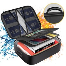 5200℉ Feuerfeste Dokumentenbox Pässe Dokumententasche Geldkassette mit Schloss Büro-Safe price