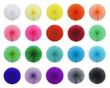 1 Deko Papier Fächer Rosetten 20cm Papierfächer Blumen Raumdeko Papierrosetten Alle Fächer price
