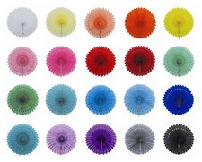 1 Deko Papier Fächer Rosetten 25cm Papierfächer Blumen Raumdeko Papierrosetten Alle Fächer price