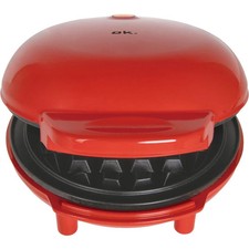 OK. OMWA 425 Mini Waffle Maker Waffeleisen Rot (350 Watt) Waffle Maker price