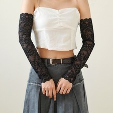 Für Damen Cooling Arm Sleeves Lace Design Sonnenschutz für Radfahren Damen-Arm Sleeves price